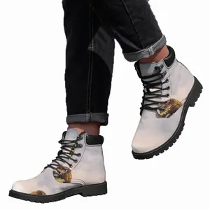 Men Living On The Edge Mid Top Boots