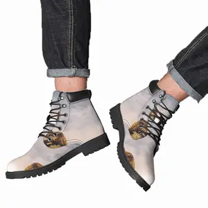 Men Living On The Edge Mid Top Boots