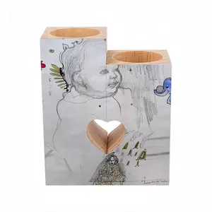 Baby - Drawing Pencil Candle Holder