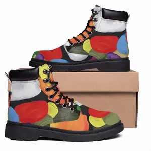 Men Floral Melt Mid Top Boots