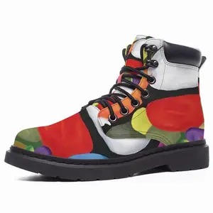 Men Floral Melt Mid Top Boots