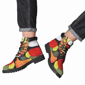 Men Floral Melt Mid Top Boots