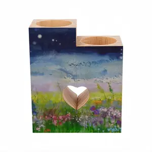 Field In Summer Twilight Candle Holder