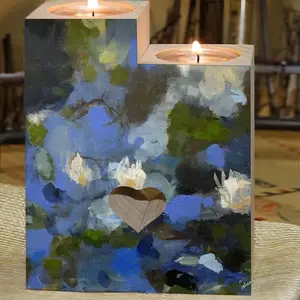 Water Lilies Candle Holder