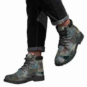 Men Shapes And Square Mid Top Boots