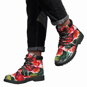 Men Sweet Bouquet Mid Top Boots