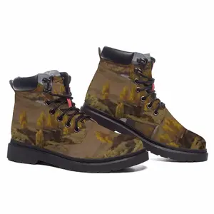 Men Golden Autumn Mid Top Boots