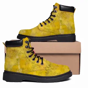 Men Yellow Mid Top Boots