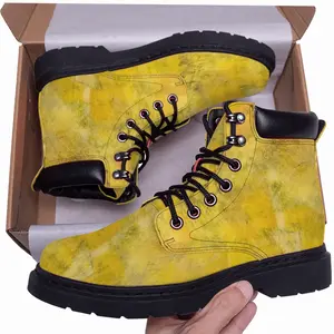 Men Yellow Mid Top Boots