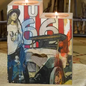 Route 66 Candle Holder