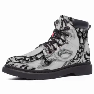 Men All Things Are Not Black And White Mid Top Boots