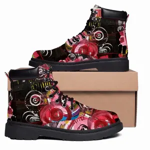 Men Abstract#095 Mid Top Boots