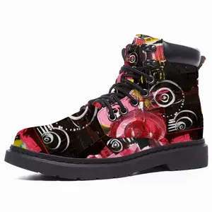 Men Abstract#095 Mid Top Boots