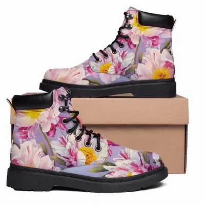 Men The Kingdom Of Peonies Mid Top Boots