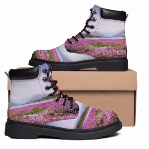 Men Pink Evening Mid Top Boots