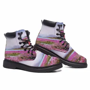 Men Pink Evening Mid Top Boots