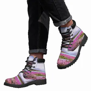 Men Pink Evening Mid Top Boots