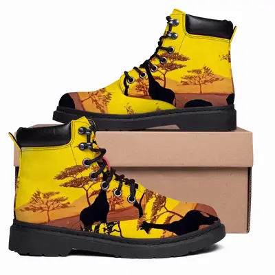 Men African Safari Mid Top Boots