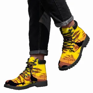 Men African Safari Mid Top Boots