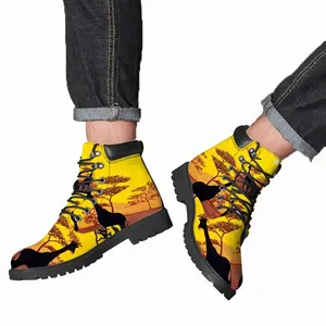 Men African Safari Mid Top Boots