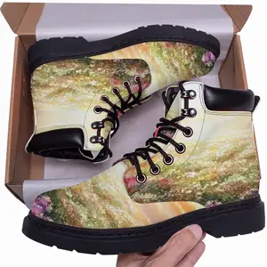 Men Sea Of Flowers Mid Top Boots