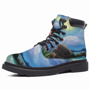 Men Moonlight Night Mid Top Boots