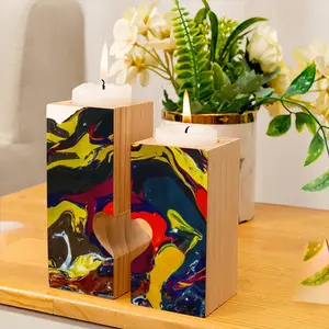 Running In Paint Candle Holder