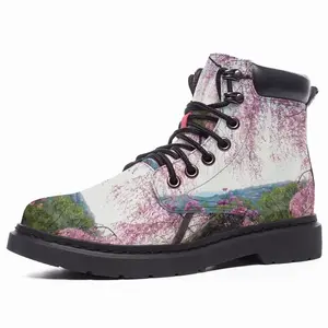 Men Pink Dreams Mid Top Boots