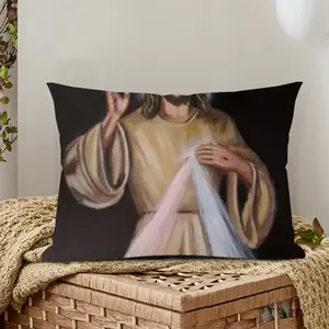 Divine Mercy Polyester Pillow (Rectangle, Multi-Size)