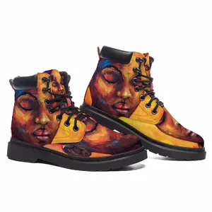 Men Colorful Meditation Mid Top Boots