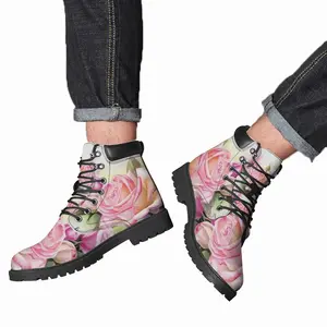 Men Melody Of Roses Mid Top Boots