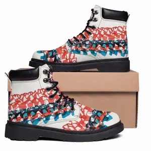 Men Calligraphic Landscape 007 Mid Top Boots