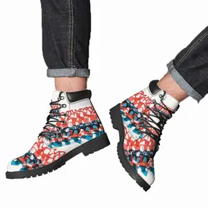 Men Calligraphic Landscape 007 Mid Top Boots