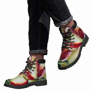 Men Rose Mid Top Boots