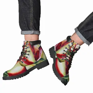 Men Rose Mid Top Boots