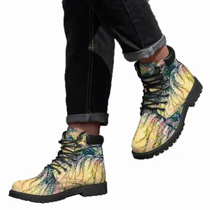 Men Golden Autumn Mid Top Boots