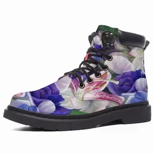 Men Floral Fantasy Mid Top Boots