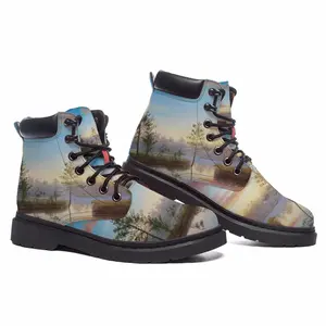 Men Sunset On The Lake Mid Top Boots