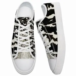 Men A Confused Sound Of Voices Arose Retro Canvas Shoes