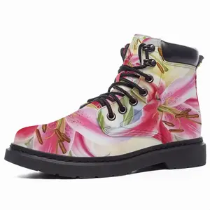 Men Poetry Of Flowers Mid Top Boots