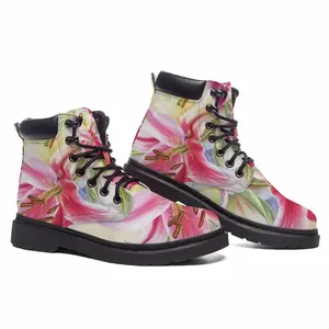 Men Poetry Of Flowers Mid Top Boots