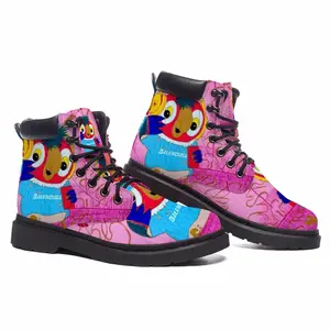 Men Fashionista - Bird Animals Pink Yellow Balenciaga Mid Top Boots