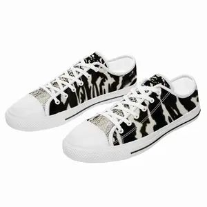 Men A Confused Sound Of Voices Arose Retro Canvas Shoes