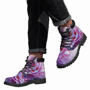 Men Mesmerizing Peony Mid Top Boots