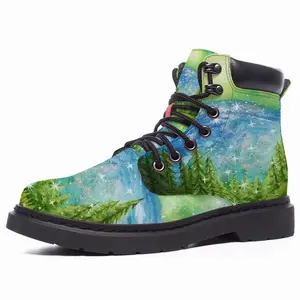 Men Mysterious Full Moon Mid Top Boots