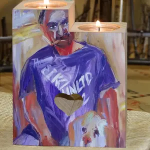 The Man With The Dog Candle Holder