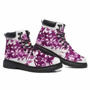 Men Calligraphic Landscape 002 Mid Top Boots