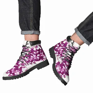 Men Calligraphic Landscape 002 Mid Top Boots