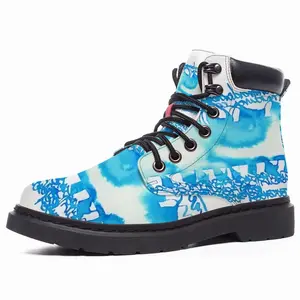 Men Calligraphic Landscape 009 Mid Top Boots