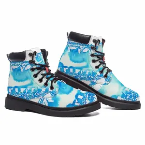 Men Calligraphic Landscape 009 Mid Top Boots